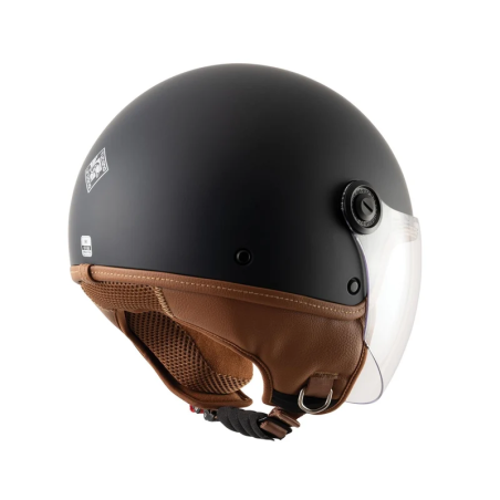 EL'JETTIN 6.0 Nero Opaco | Casco Demi-Jet Tucano Urbano