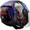 Casco Jet LS2 Airflow II Zombie II Black Red Blu | Motorsport Store