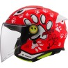 Casco Jet Junior LS2 Funny II Paws rosso opaco | Motorsport Store