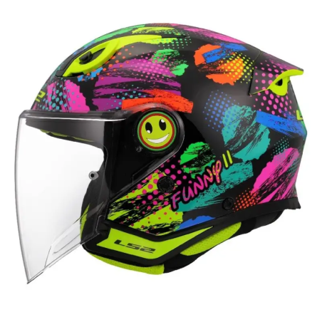 Casco Jet Junior LS2 Funny II Joy nero | Motorsport Store