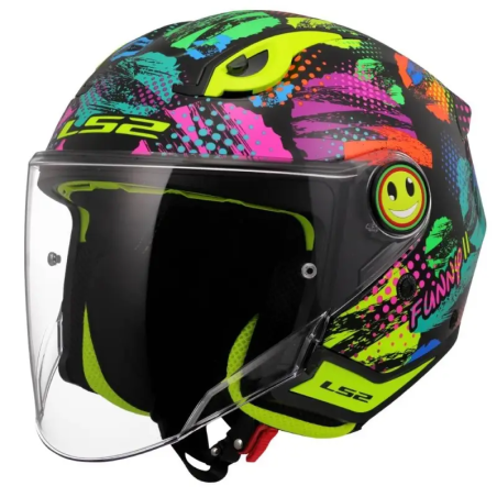 Casco Jet Junior LS2 Funny II Joy nero | Motorsport Store