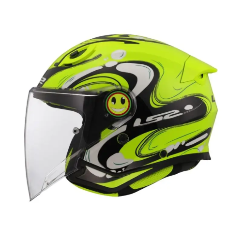 Casco Jet Junior LS2 Funny II Glup H-Vis Yellow | Motorsport Store