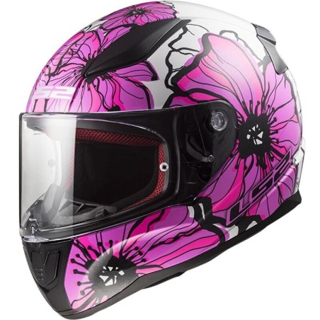 Casco Integrale LS2 Rapid II Poppies Rosa | Motorsport Store
