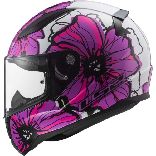 Casco Integrale LS2 Rapid II Poppies Rosa | Motorsport Store