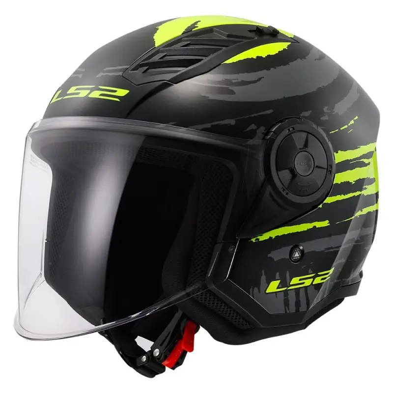 Casco Jet LS2 Airflow II Brush lucido | Motorsport Store