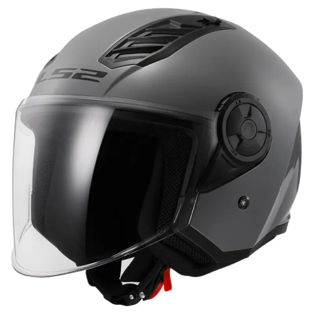 Casco Jet LS2 Airflow II Grigio Nardo lucido | Motorsport Store