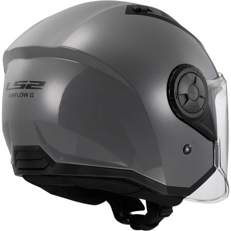 Casco Jet LS2 Airflow II Grigio Nardo lucido | Motorsport Store
