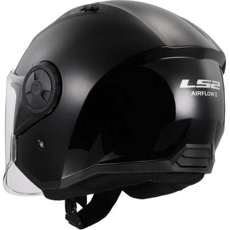 Casco Jet LS2 Airflow II Nero lucido | Motorsport Store