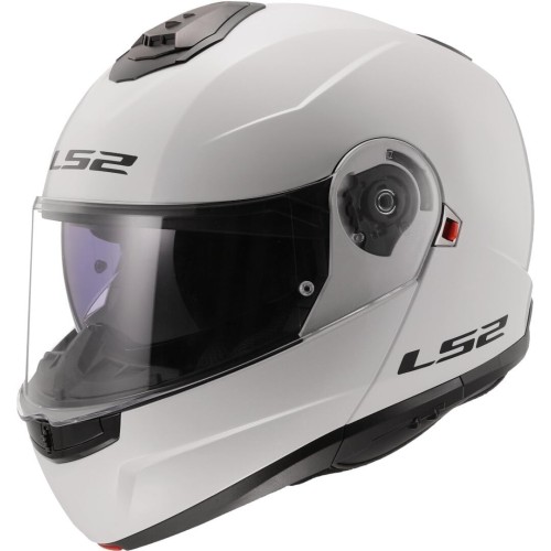 Casco Modulare LS2 Strobe II Bianco lucido | Motorsport Store