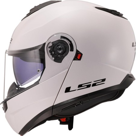 Casco Modulare LS2 Strobe II Bianco lucido | Motorsport Store