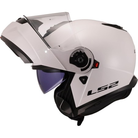 Casco Modulare LS2 Strobe II Bianco lucido | Motorsport Store