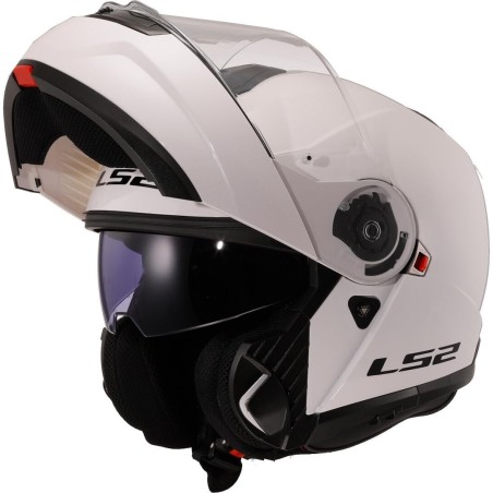 Casco Modulare LS2 Strobe II Bianco lucido | Motorsport Store
