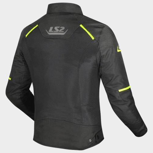 Giacca Moto Uomo LS2 Breeze Black Yellow | Motor Sport