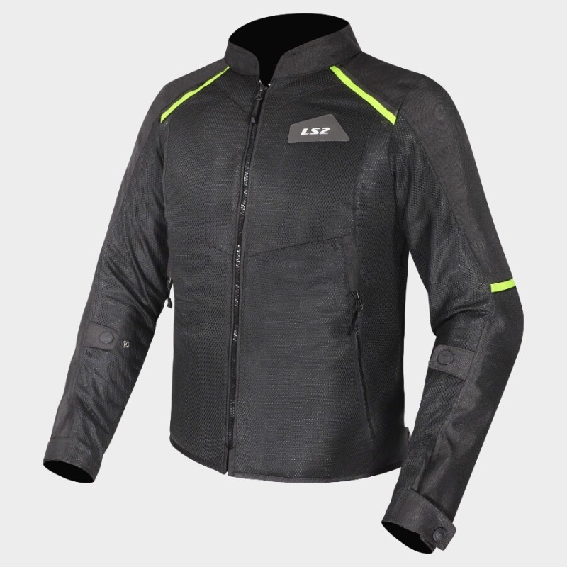 Giacca Moto Uomo LS2 Breeze Black Yellow | Motor Sport