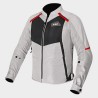 Giacca Moto Donna LS2 Breeze Grey Black Red | Motor Sport