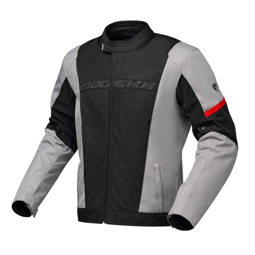 Giacca Moto Uomo Modeka Jano Air Black/Light Grey | Motor Sport