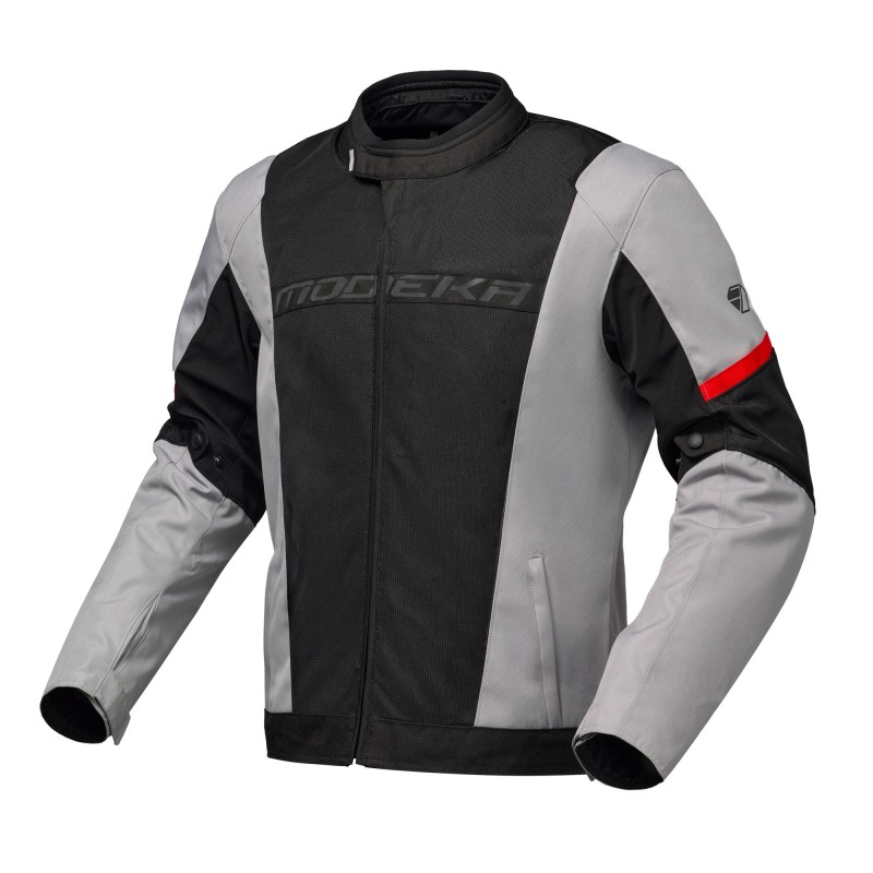 Giacca Moto Uomo Modeka Jano Air Black/Light Grey | Motor Sport