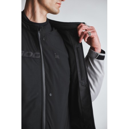 Giacca Moto Uomo Modeka Jano Air Black/Light Grey | Motor Sport