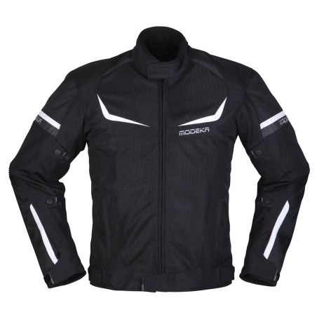 Giacca Moto Uomo Modeka Yannik Air Black/White | Motor Sport