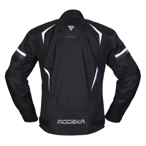 Giacca Moto Uomo Modeka Yannik Air Black/White | Motor Sport