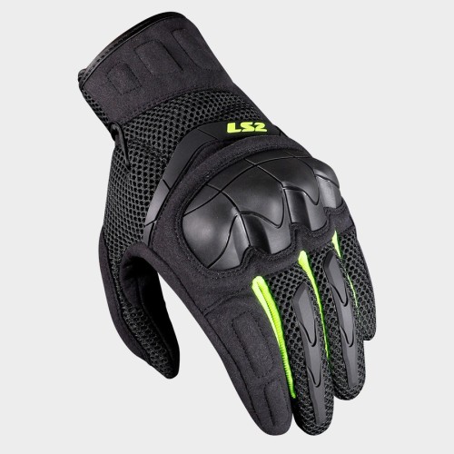 Guanti Moto Uomo LS2 KUBRA Estivi Ventilati con Protezioni Antracite/G