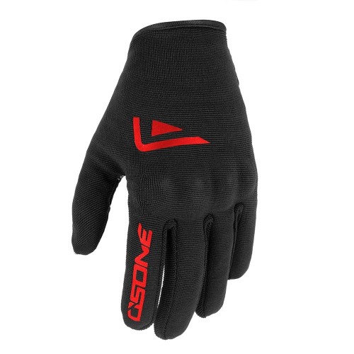 Guanti Moto OSONE GAN003R Estivi con Protezioni e Touchscreen Nero/Ros