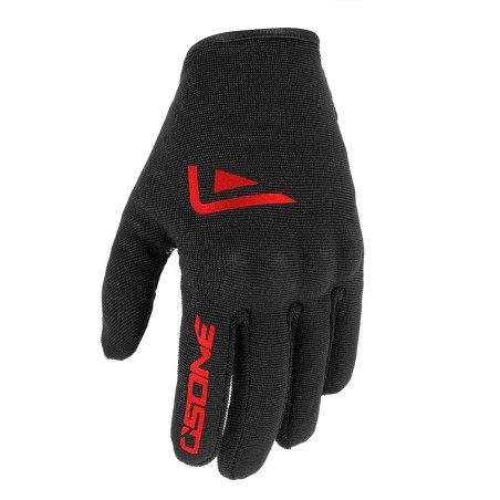 Guanti Moto OSONE GAN003R Estivi con Protezioni e Touchscreen Nero/Ros