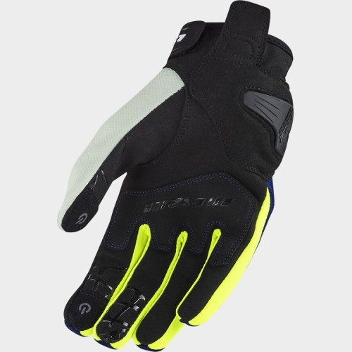Guanti Moto Uomo LS2 DART 2 Estivi con Protezioni Blu/Giallo HV