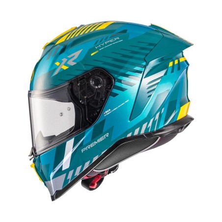 Casco Premier Hyper XR 21 ECE 22.06 Azzurro Giallo