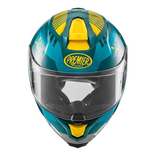 Casco Premier Hyper XR 21 ECE 22.06 Azzurro Giallo