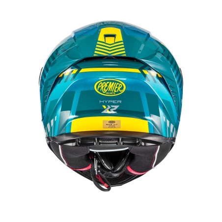 Casco Premier Hyper XR 21 ECE 22.06 Azzurro Giallo