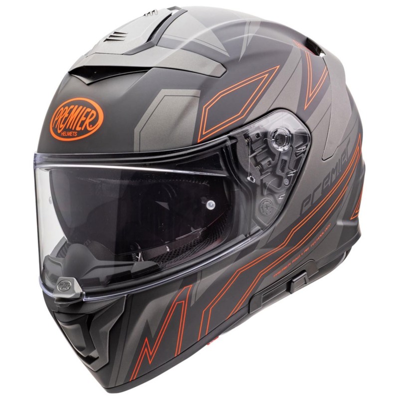 Casco Premier Devil EL 93 BM ECE 22.05 Nero Arancio