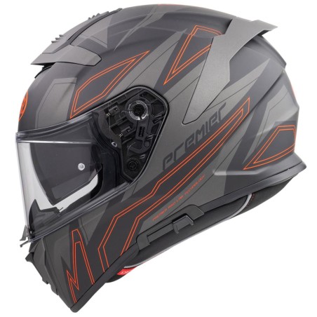 Casco Premier Devil EL 93 BM ECE 22.05 Nero Arancio