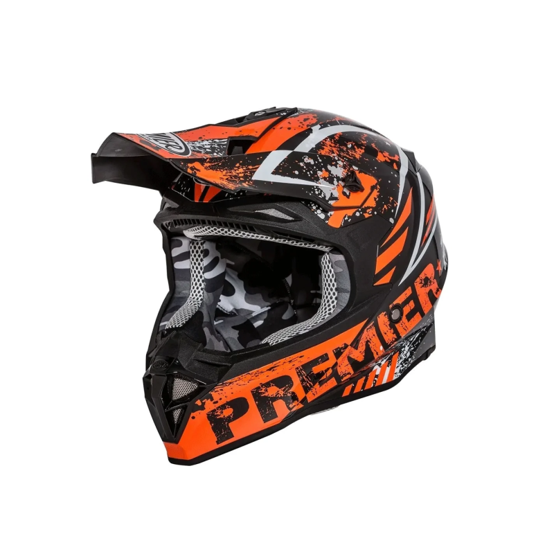 Casco Cross Premier Exige ZX3 ECE 22.05 Nero Arancio | Motorsportstore