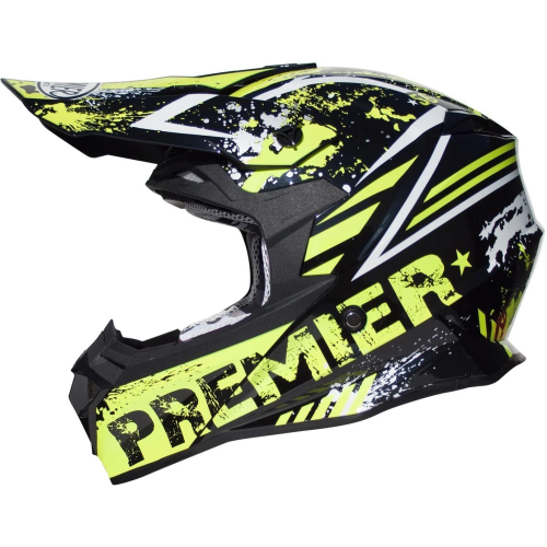 Casco Cross Premier Exige ZXY ECE 22.05 Nero Giallo | Motorsportstore
