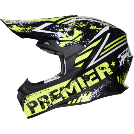 Casco Cross Premier Exige ZXY ECE 22.05 Nero Giallo | Motorsportstore