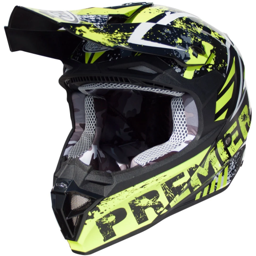 Casco Cross Premier Exige ZXY ECE 22.05 Nero Giallo | Motorsportstore