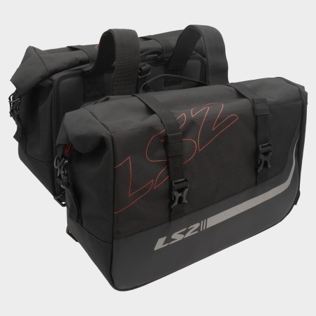 Coppia Borse Laterali Moto LS2 Freedom 20+20 Litri con Sacche Impermeabili IPX4 | Motorsportstore