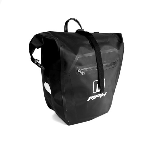 MPH H20 Borsa Laterale Nera per Moto eBike e Biciclette