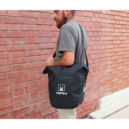 MPH H20 Borsa Laterale Nera per Moto eBike e Biciclette