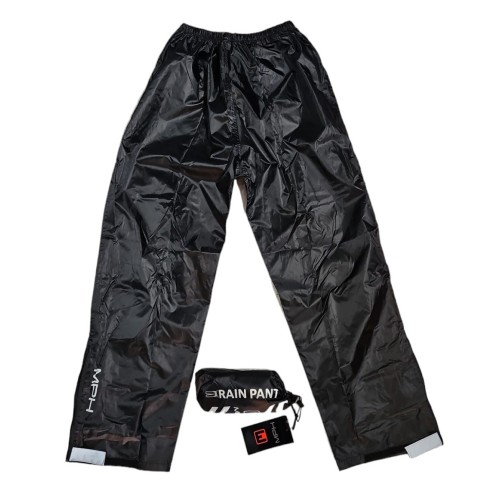 MPH Pantalone Antipioggia Moto Scooter Nero Taglia XL