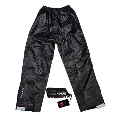 MPH Pantalone Antipioggia Moto Scooter Nero Taglia XL