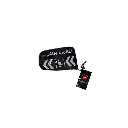 MPH Giacca Antipioggia Moto Scooter Nera Taglia XL
