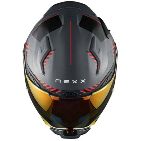 NEXX X.WST3 Fluence Grey Red | Casco Integrale Moto ECE 22.06