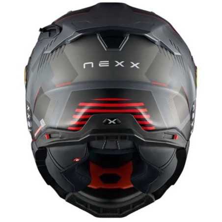NEXX X.WST3 Fluence Grey Red | Casco Integrale Moto ECE 22.06