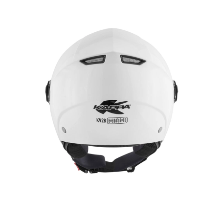 KAPPA KV28 Miami Basic Casco Demi-Jet Bianco Moto Scooter