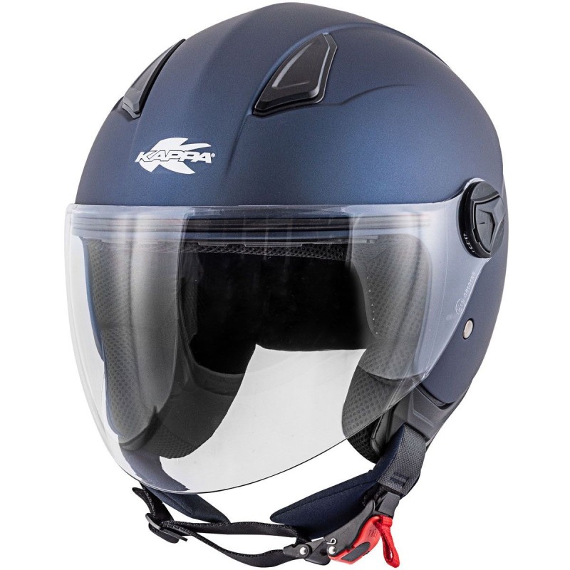 KAPPA KV28 Miami Basic Blu Opaco Casco Demi-Jet ECE 22.05