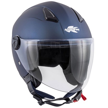 KAPPA KV28 Miami Basic Blu Opaco Casco Demi-Jet ECE 22.05