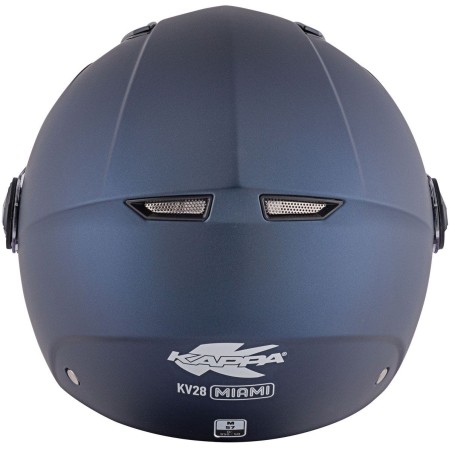 KAPPA KV28 Miami Basic Blu Opaco Casco Demi-Jet ECE 22.05