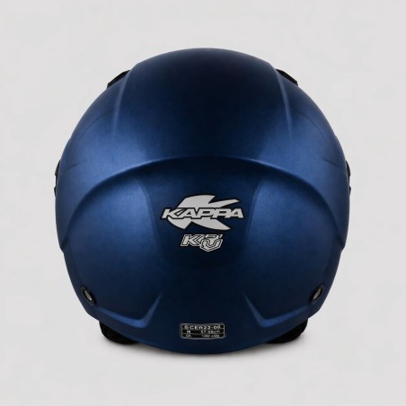 KAPPA KV61 Basic Blu Opaco Casco Jet Moto Scooter ECE 22.06